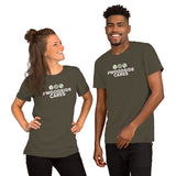 Woodside Cares (White Text) Short-Sleeve Unisex T-Shirt