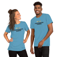 Woodside Cares (Black Text) Short-Sleeve Unisex T-Shirt