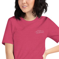 Woodside Women Short-Sleeve Unisex Embroidered T-Shirt