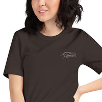 Woodside Women Short-Sleeve Unisex Embroidered T-Shirt